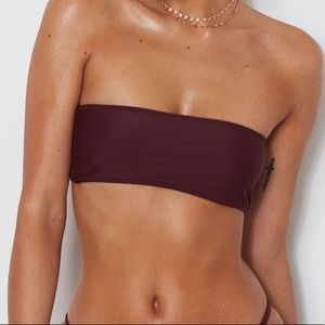 WHITE FOX SWIM KIKI TOP IN MERLOT